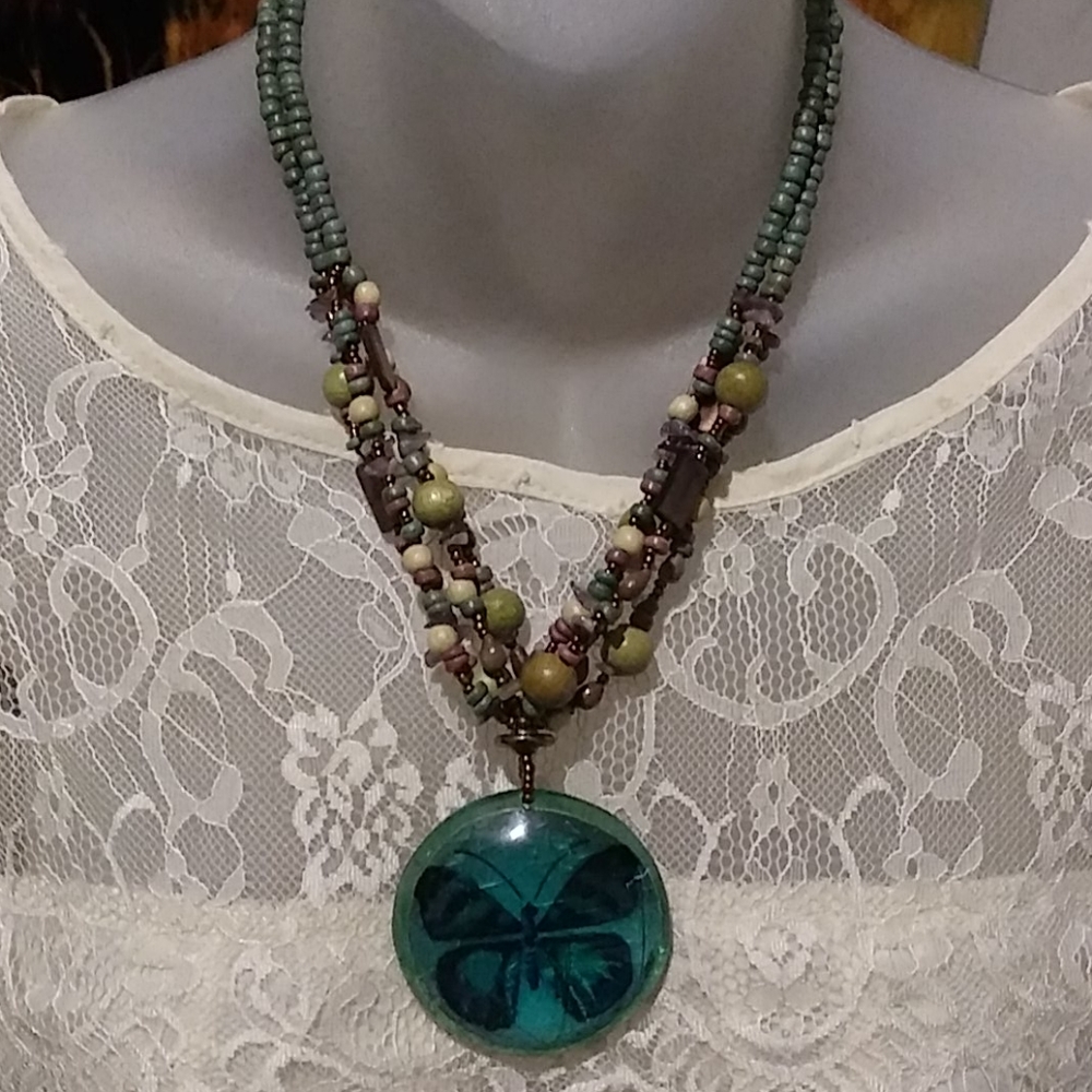Sapphire Necklace & Earring Set